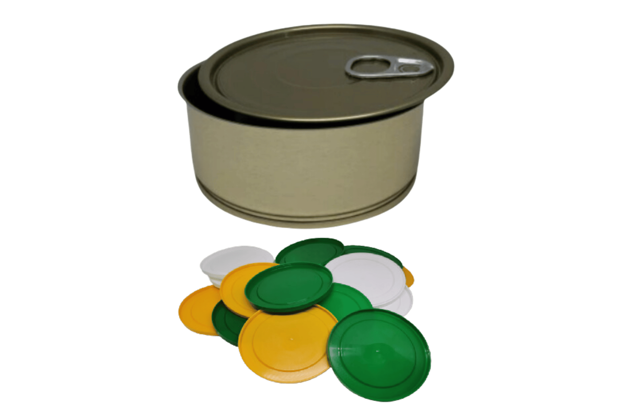 Konservendose für Lebensmittel 99x47 mm 300 ml mit Deckel / 100 Stk. + 20 Stk. Dosendeckel (Kunststoffdeckel) / Zertifiziert